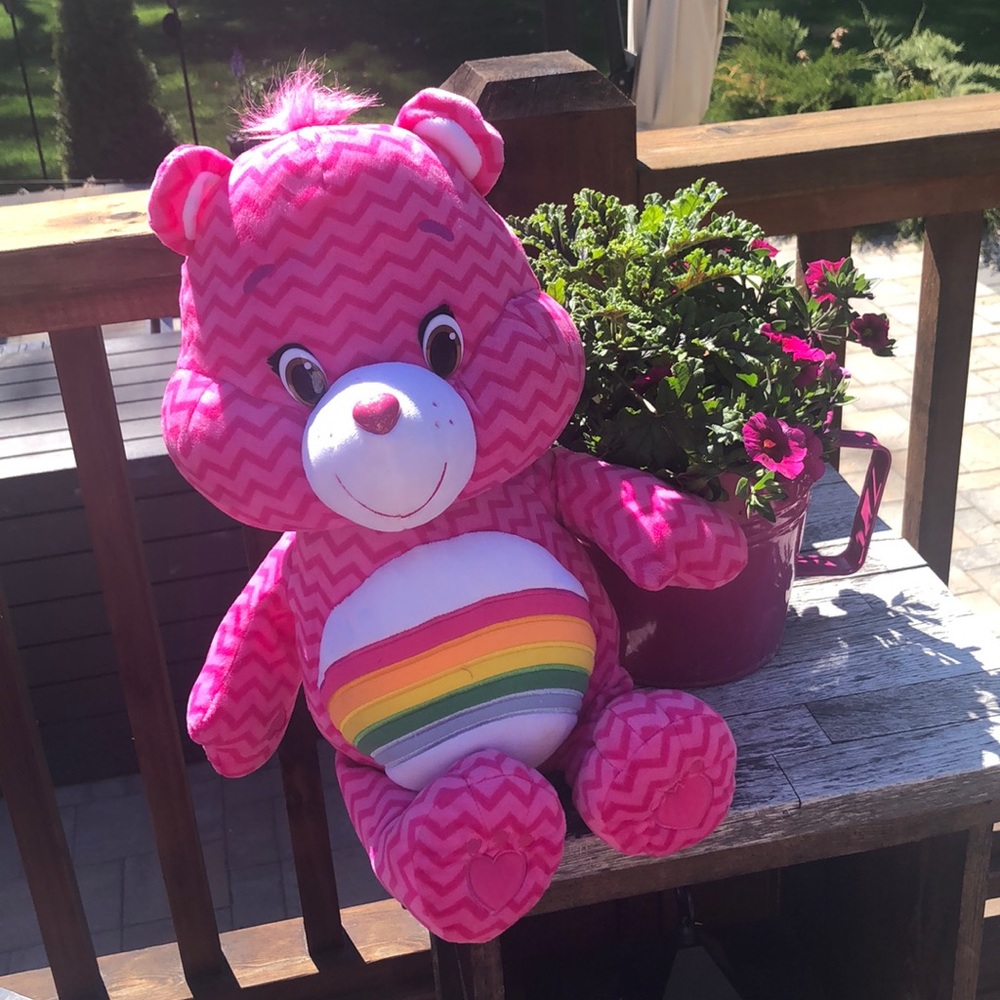 🌈 Cheer Bear Care Bear! Oversized! ***Perfect condition***!!!